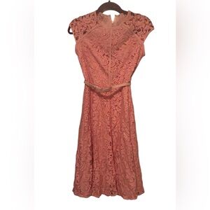 NWT EVA MENDES PINK LACE COCKTAIL DRESS SIZE 0